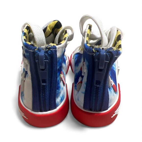 Stylish Blue and Red Sonic The Hedgehog BABY Sneakers.Size/6 NWOT/WOB. - Picture 5 of 7